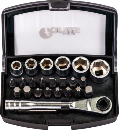 Jeu d'embouts 24 pcs.  avec cliquet