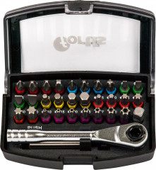 Jeu d'embouts 32 pcs.  avec cliquet