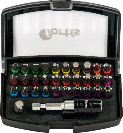 Jeu d'embouts 32pcs. bague de couleur 