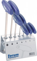 Jeu de clés mâles six pan s 7 pièces poignée T 