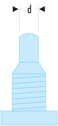 Jeu de 2 ergots de rechange pour clés 126A