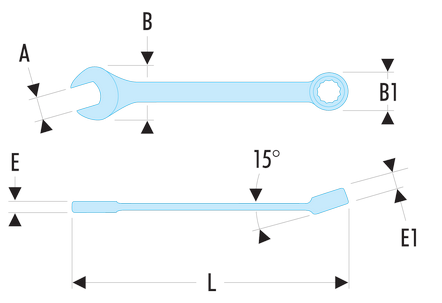 Clé mixtes longues métriques