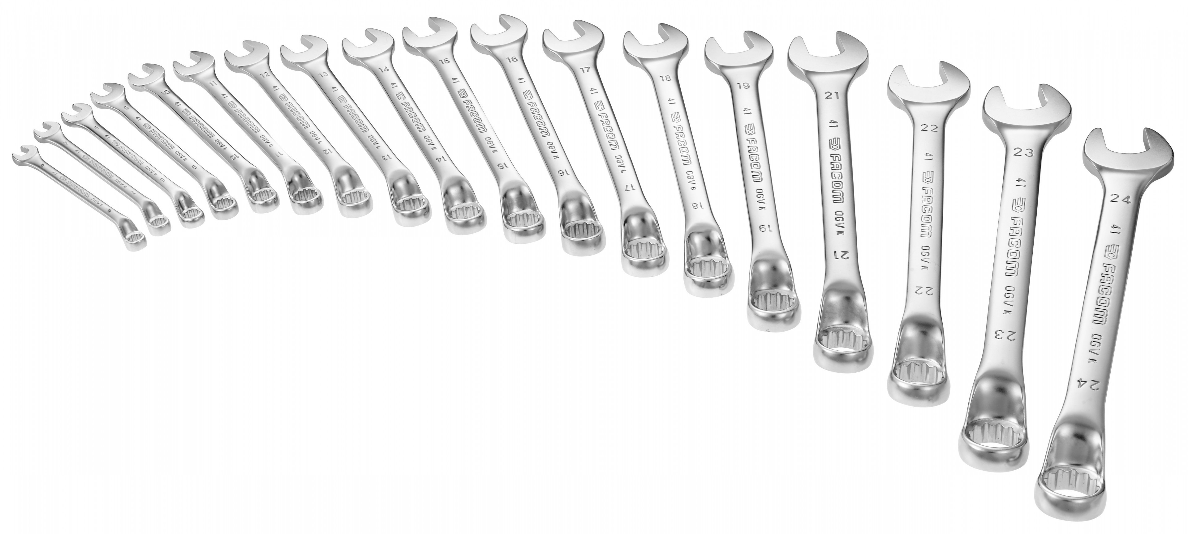 Jeu de clés mixtes contrecoudées métriques