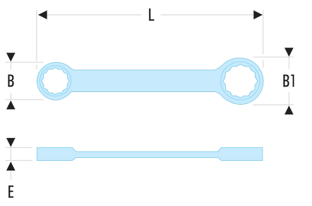 Clé polygonales droites métriques