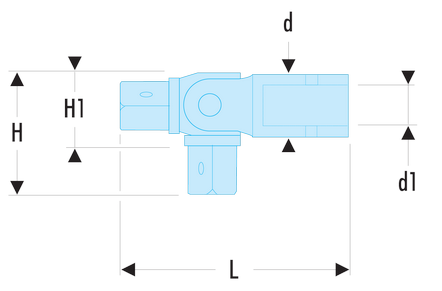 Poignée articulée 3/4