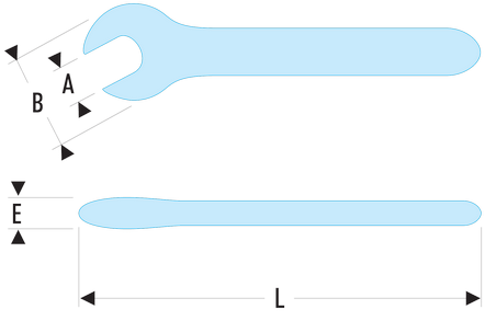 Clé à fourche isolées 1000 Volts série VSE