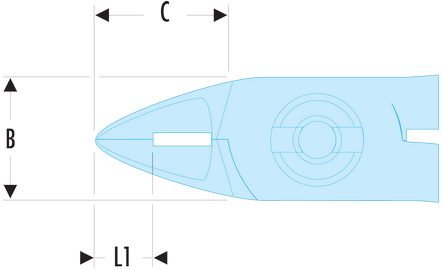 Pince coupantes ESD «&nbsp;pointues&nbsp;» becs effilés : maniabilité