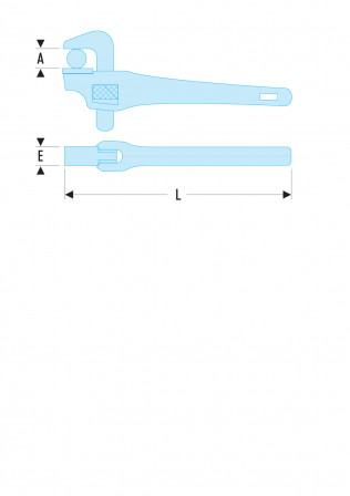 Clé modèles «&nbsp;Américain&nbsp;» 90° - Alliage léger