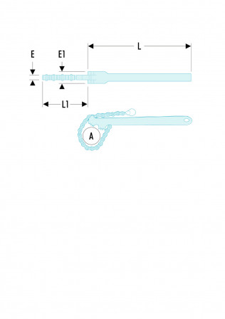 Clé à chaîne modèles double effet