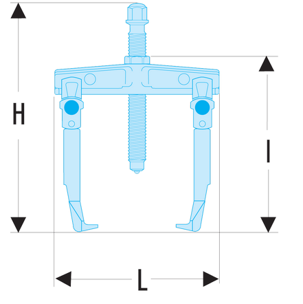 Extracteur auto-serrants pour prise extérieure griffes larges