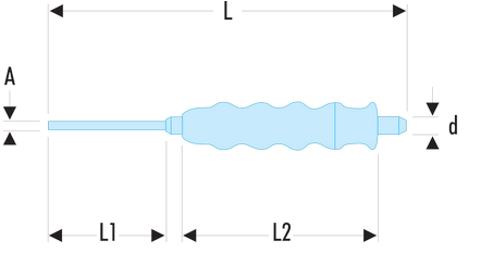 chasse-goupilles gaine 8mm