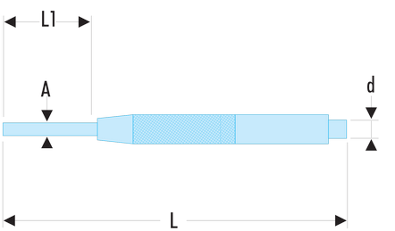 Chasse-goupilles de précision à manchon de guidage