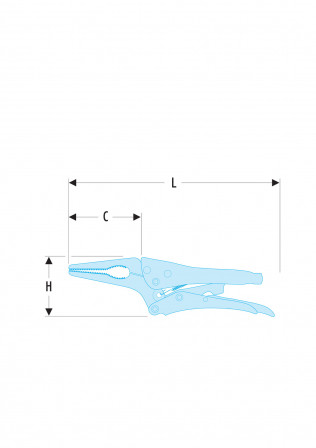 Pince-étau automatique becs longs