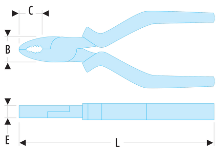 Pince universelles - isolées 1000 Volts