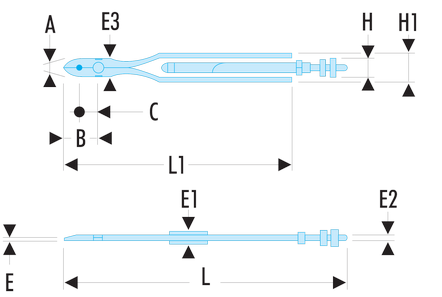 Pince à freiner courtes (8'')