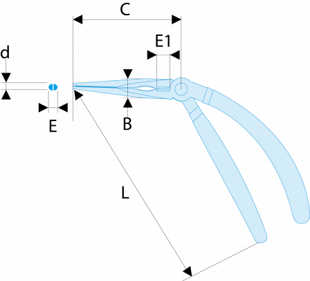 Pince universelle coudée