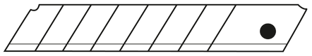 Cutter 18 mm - lame sécable