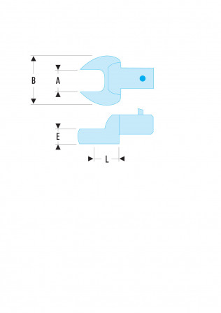 Embout à fourche métriques - attachement 14 x 18 mm