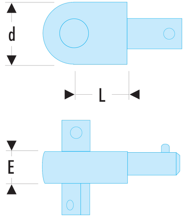 Carré conducteurs - attachement 14 x 18 mm