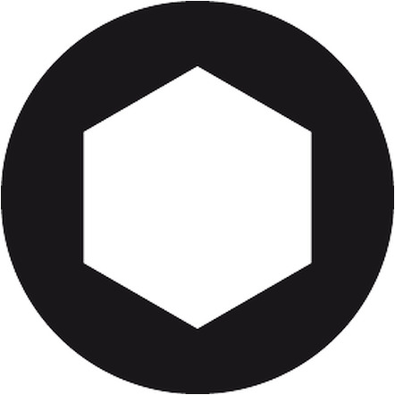 Clé mâles 6 pans courtes sur anneau