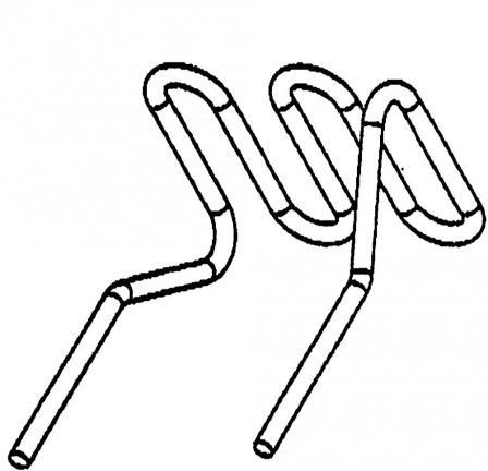 agrafe auto-cassante en u de diametre 0,6mm