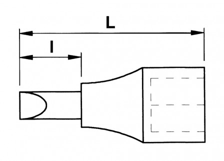 douille tournevis 1/2 ribe l55-rb7