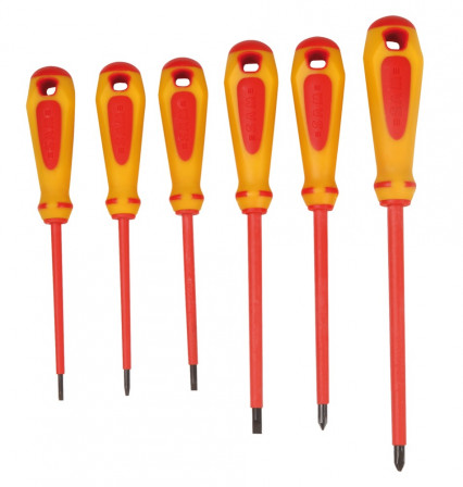 jeu de 6 tournevis bimatiere gamme vde