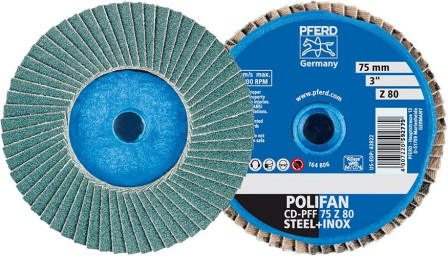 COMBIDISC-Mini-POLIFAN zi rcon-corindon Z grain 80 75mm 