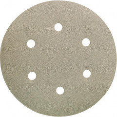 Disque auto-agrippant, corindon, blanc, 6 trous