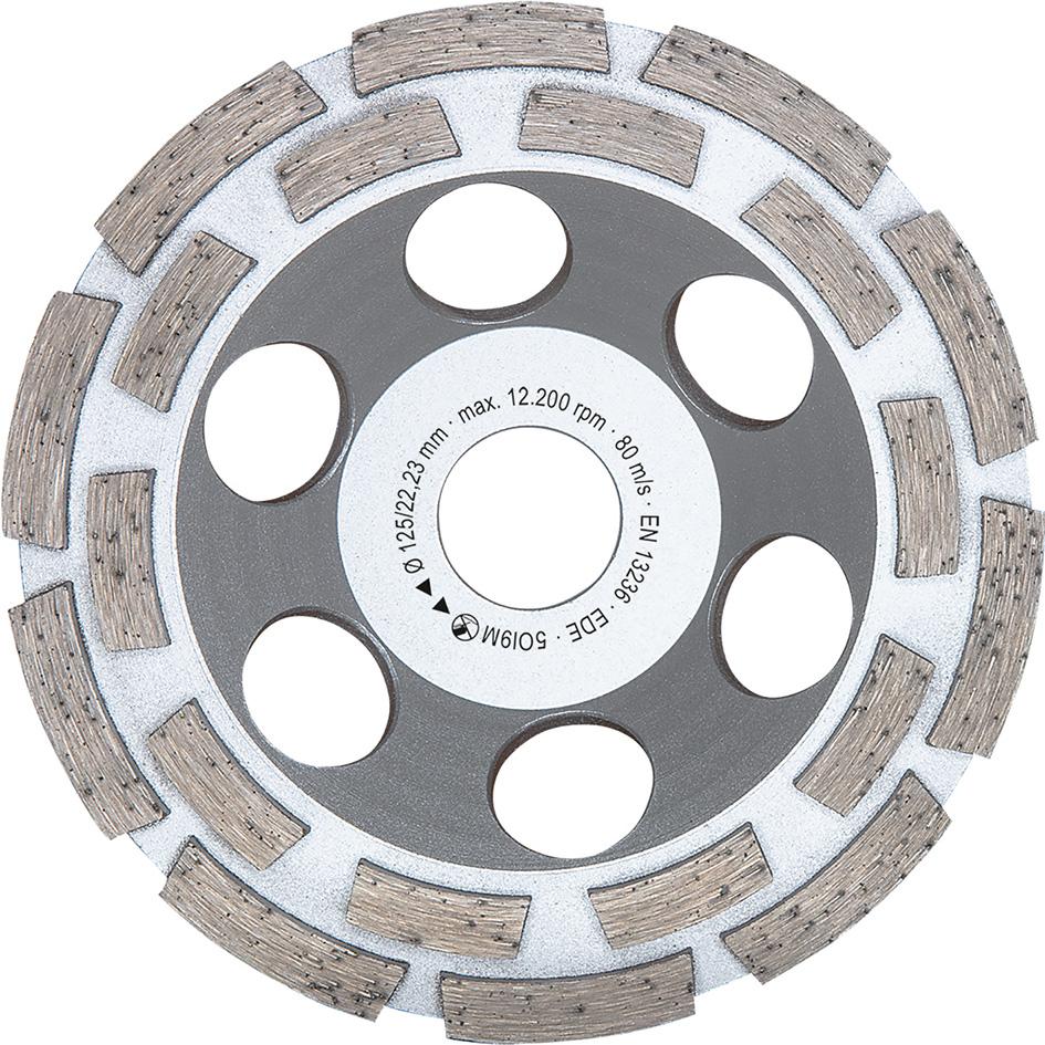 Meule boisseau diam. 125m m doub. 