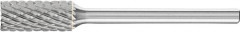 Microfraise lime sur tige en carbure, forme cylindrique ZYA, denture 4