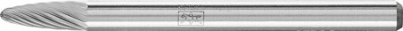 Mini-fraise sur tige carbure forme ogive bout rond 0307 5 3mm 3x7mm 