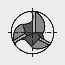 Fraise cyl. 6527K VHM TiA lN 6,00mm HB Z 3 