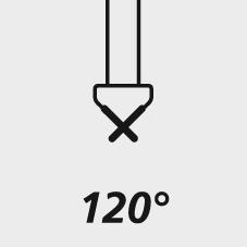 Fraise conique acier R 12 0° 10,4mm 