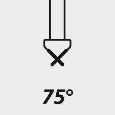 Fraise conique acier R 75 ° 8,3mm 