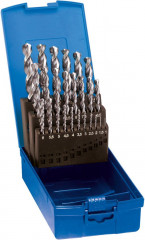 Jeu de forets hélicoïdaux en acier rapide, non revêtus