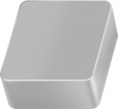 Plaquettes de tournage Céramique – Rhombiques négatives 80°