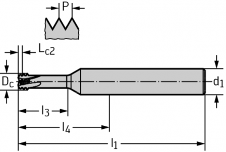 Fraises à percer-fileter orbitale