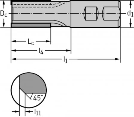 Fraises à dresser hélicoïdales brasées