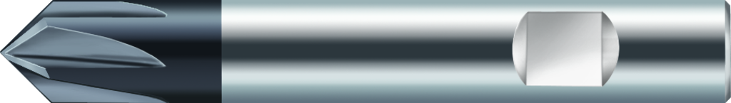 Fraise à chanfreiner 60° en carbure monobloc