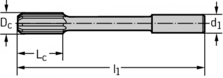 Alésoir machine en HSS