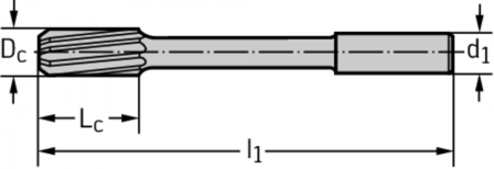 Alésoir machine en HSS