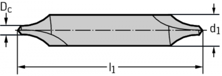 Foret à centrer en HSS