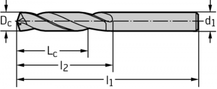 Foret hélicoïdal en carbure monobloc 5057631