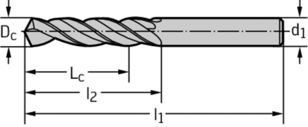 Foret hélicoïdal HSS-E, long 5062217