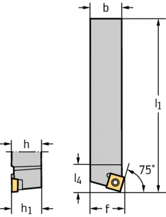 Porte-outil pour outils à queue – Serrage par vis 5327614