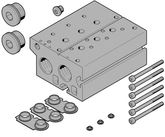 VABM-B10-30E-G34-3-P3 Bloc de raccordement