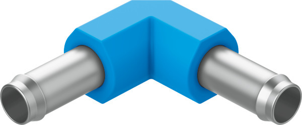 L-PK-2 Coude union cannelé