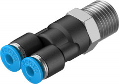 QSY-1/4-4 Raccord banjo Y