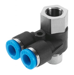 QSYTF-1/8-6-B Raccord banjo multiple